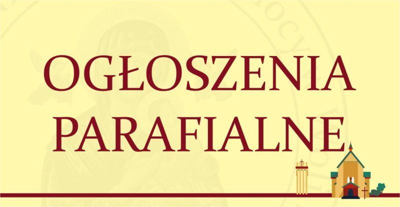 Ogłoszenia 17 października 2021 A.D.